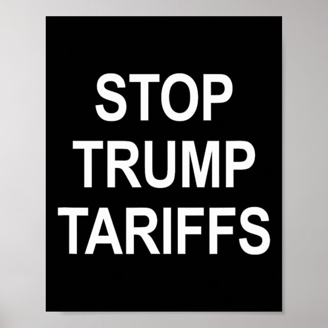 Stoppa Trumps tullar -  Poster (Framsidan)