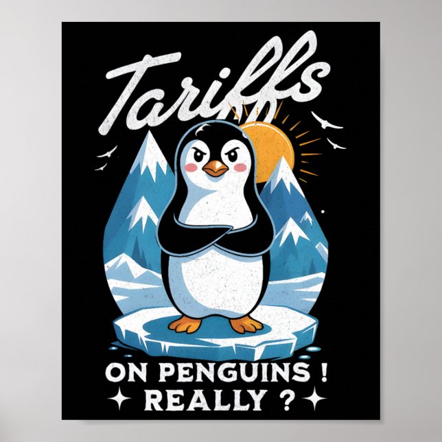 Stoppa tullarna för antitrumpen Fafo ResistPenguin Poster (Framsidan)