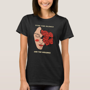 Stoppa tystnaden och medvetenheten om Social i vål T Shirt