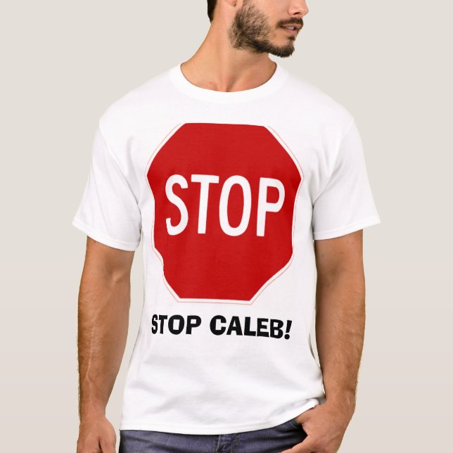 Stoppa undertecknar t-shirt (Framsida)