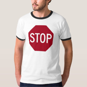 Stoppa undertecknar t-shirt