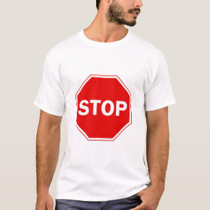 Stoppa undertecknar t shirt