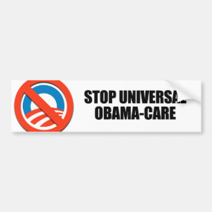 Stoppa universell Obama-omsorg Bildekal