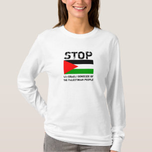 STOPPA US--ISRAELIFOLKMORDET AV PALESTINSKT FOLK TRÖJA