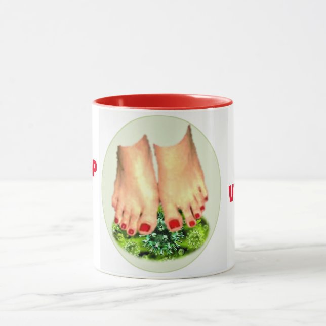 STOPPA UT VIRUS RED COFFEE MUGG (Center)