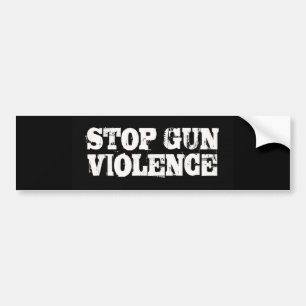 Stoppa våld mot gun bildekal