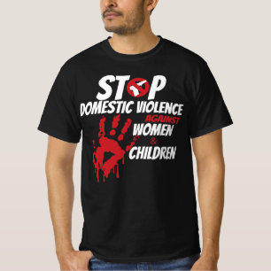 Stoppa våld mot kvinnor och barn i Domesticen T- T Shirt