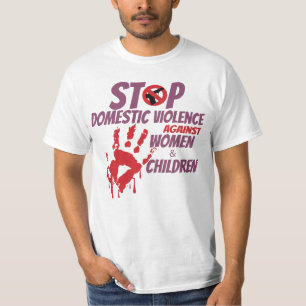 Stoppa våld mot kvinnor och barn i Domesticen T- T Shirt