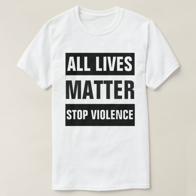 STOPPA VÅLD TEE (Design framsida)