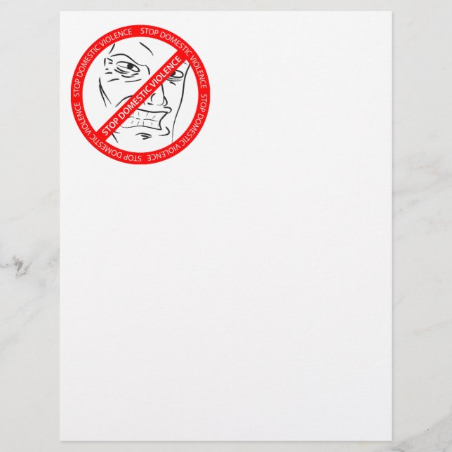 Stoppa våldet i domesticen reklamblad (Framsidan)