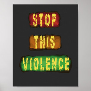 Stoppa våldet poster
