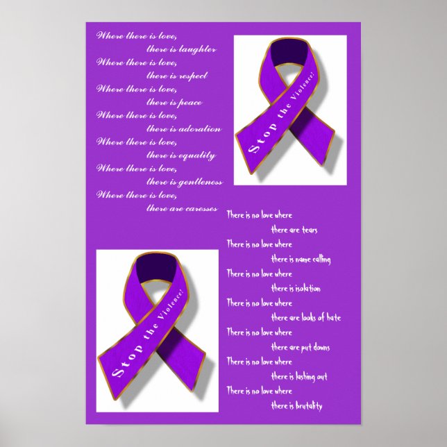 Stoppa våldet poster (Framsidan)