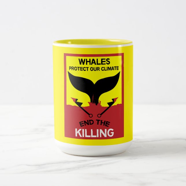 Stoppa valjakt | Förbud mot havsfiske efter valfån Två-Tonad Mugg (Center)