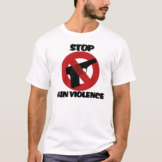 Stoppa vapenvåld tee (Framsida)