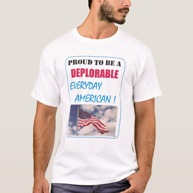 STOPPA VARJE ÅRDAGS AMERIKANSK T-SHIRT (Framsida)