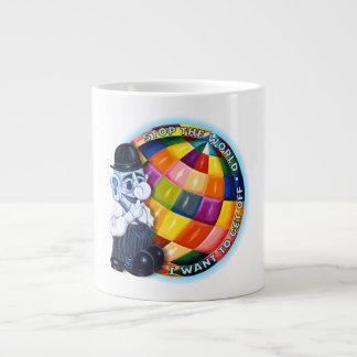 Stoppa världen jumbo mugg