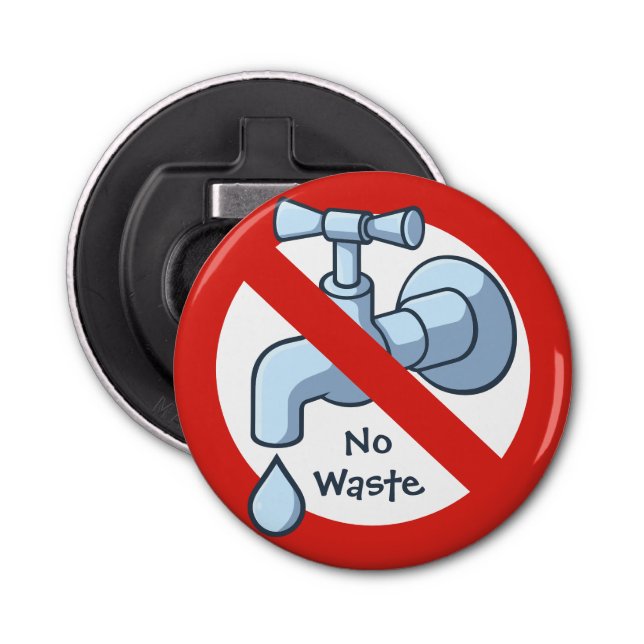 Stoppa Vatten Slösa Flaska-öppnare Flasköppnare (Framsidan)