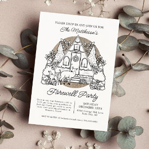Stoppa vid december Farewell Party Inbjudningar