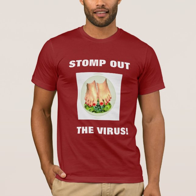 STOPPA VIRUS MANAR SHIRT T SHIRT (Framsida)