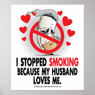 Stoppad röka make poster