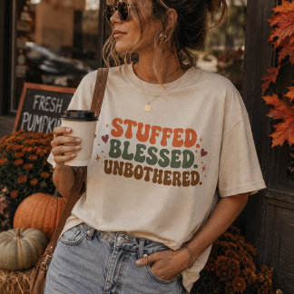 Stoppad Tacksam Oombedd Julmiddag T Shirt