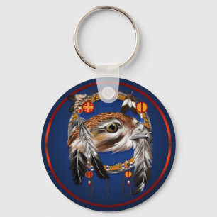 Stoppare Keychain för hökansiktedröm Nyckelring