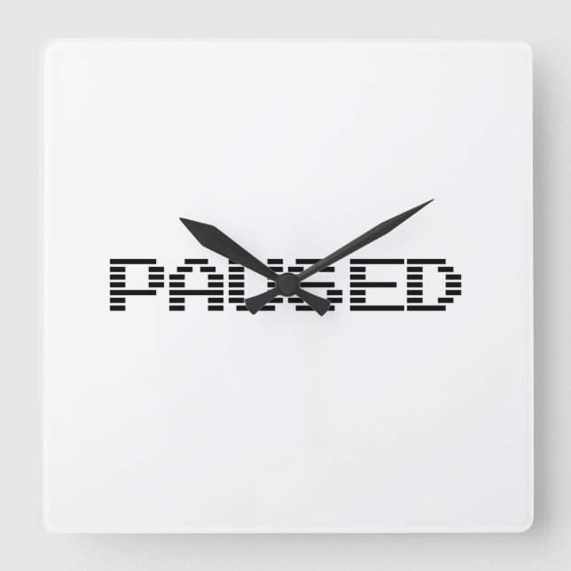 STOPPAT FYRKANTIG KLOCKA (Framsida)