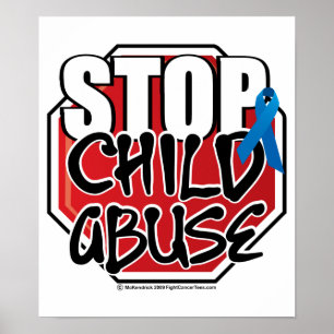 Stoppbarnmisshandel undertecknar poster