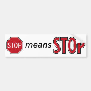 Stoppelakstopp Bildekal