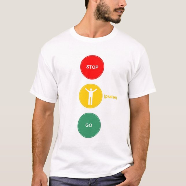 Stoppet - beröm - gå t-shirt (Framsida)