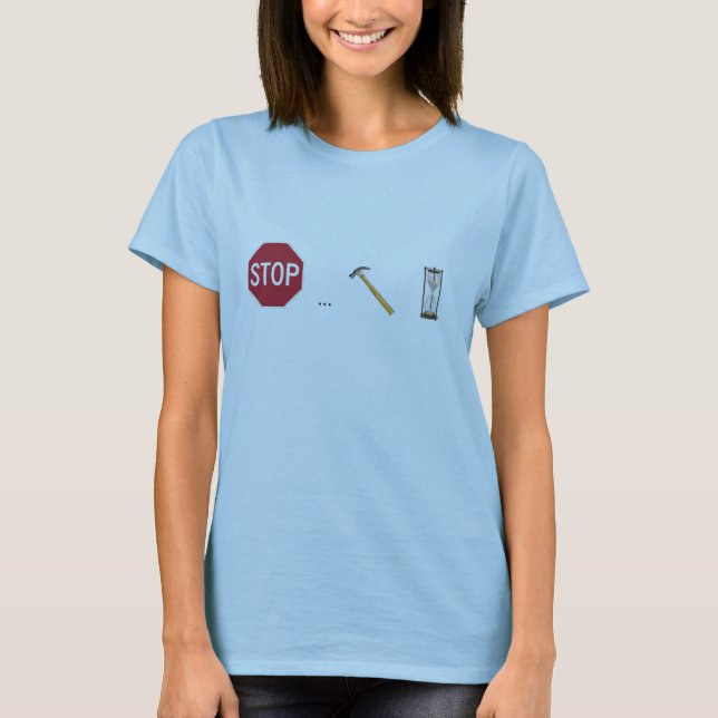 Stoppet bultar tid tee shirt (Framsida)