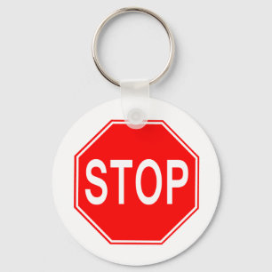 Stoppet undertecknar - Keychain Nyckelring