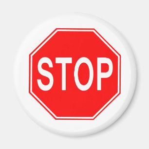STOPPET undertecknar - magneten Magnet