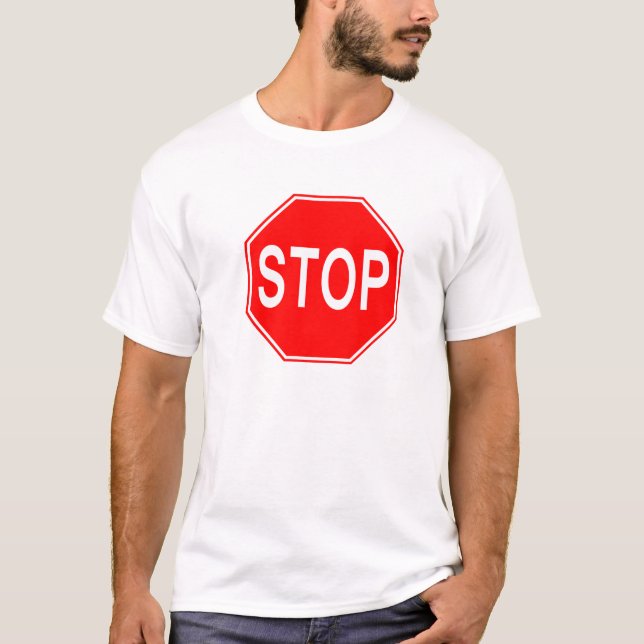 STOPPET undertecknar - T-tröja T-shirt (Framsida)