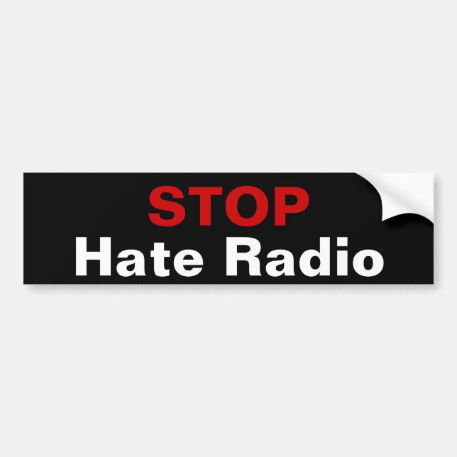STOPPhat radiosände Bildekal (Framsidan)