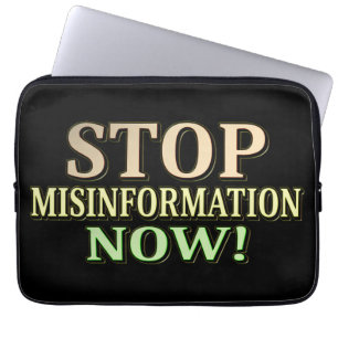 "STOPPMISSINFORMATION" Cute Design. Köp nu Laptop Fodral