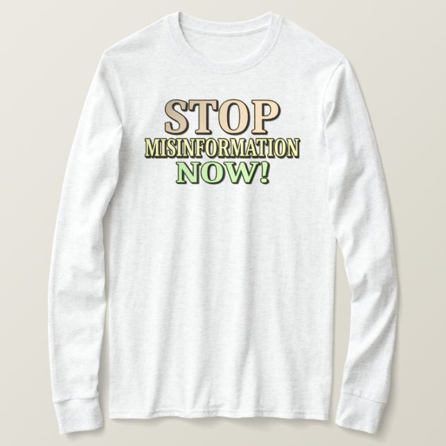 "STOPPMISSINFORMATION" Cute Design. Köp nu T Shirt (Design framsida)