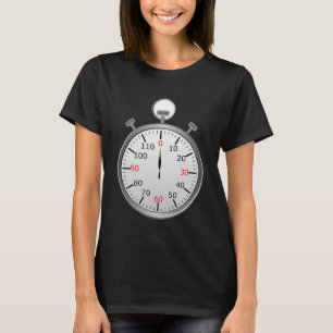 Stoppövervakning av nedräkning av stoppur t shirt