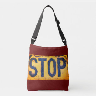 stoppsignatur för kor Body Tote Bag STOP Axelväska