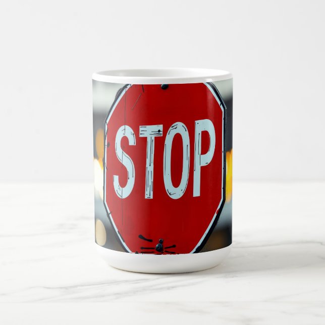 Stoppskylt Kaffemugg (Center)