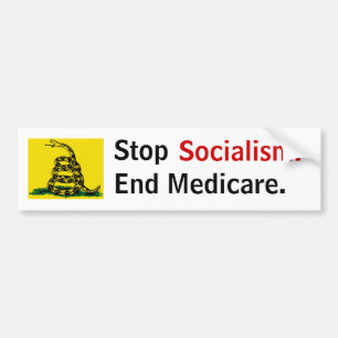 Stoppsocialismen - avsluta Medicare Bildekal