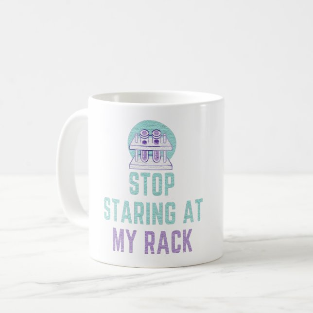 STOPPSTARTA PÅ MIN RACK - FUNNY LAB TECH KAFFEMUGG (Framsida vänster)