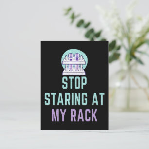 STOPPSTARTA PÅ MIN RACK - FUNNY LAB TECH VYKORT