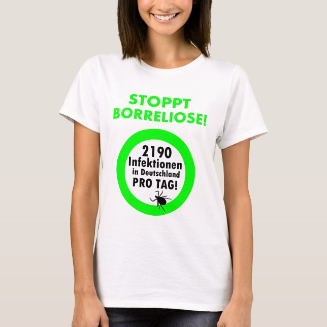 Stoppt Borreliose T-shirt (Framsida)