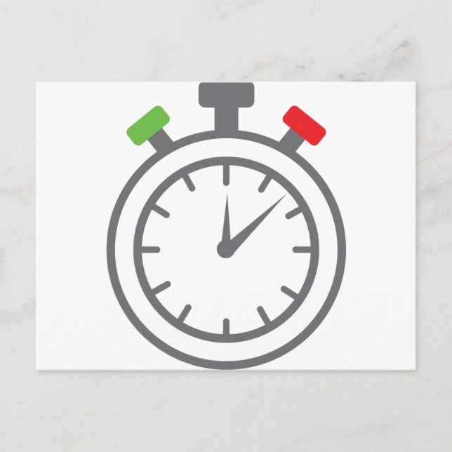 stoppur - larmtimer vykort (Framsida)