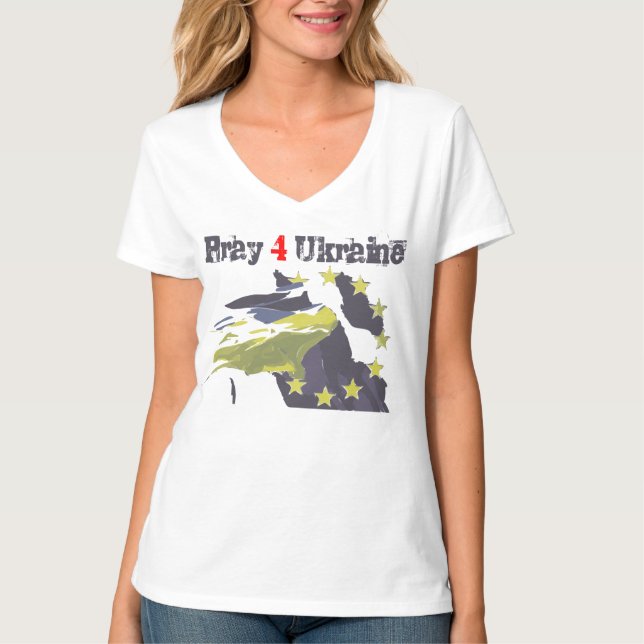 Stoprussia stopInvasion i Ukraina T Shirt (Framsida)