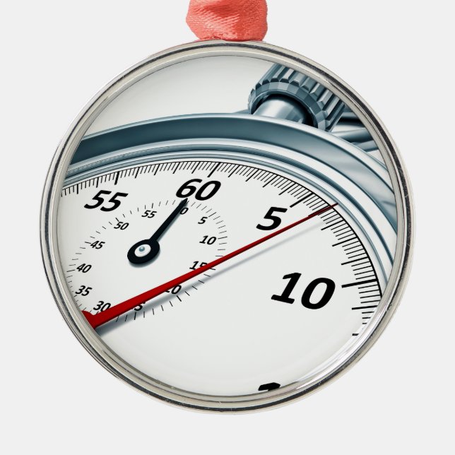 stopwatch julgransprydnad metall (Framsidan)