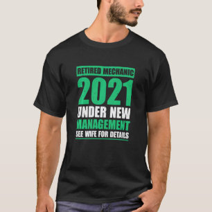 Stor 2021 Pensionär Mekaniker Uttalande Pension R T Shirt