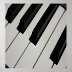 Stor 32" X 34" pianotangentbord Poster