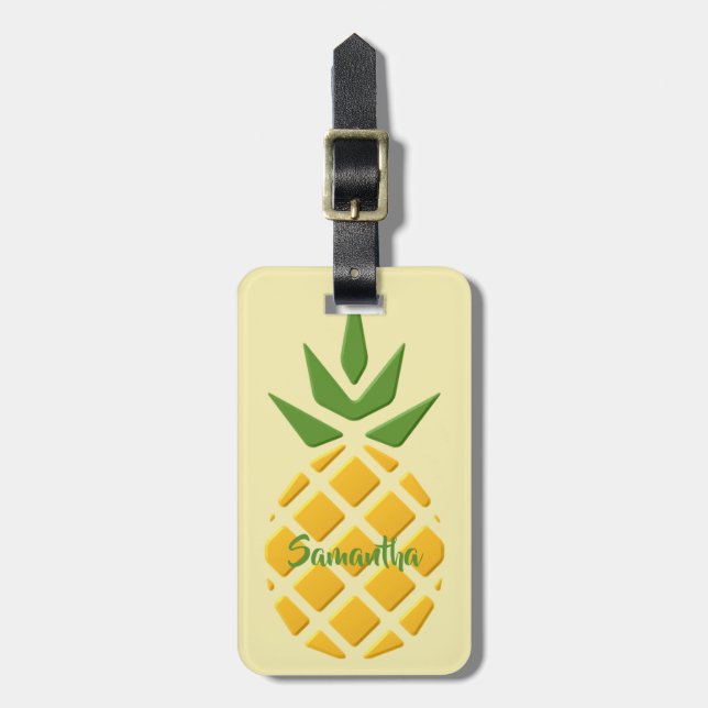 Stor 3D-ananas Bagagebricka (Vertikal Framsida)